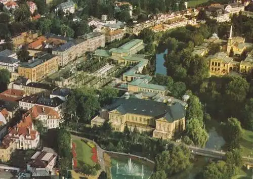 Ansichtskarte, Bad Kissingen, Luftbildteilansicht, 1992