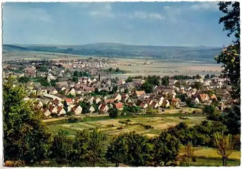 Ansichtskarte, Beverungen im Weserbergland, Gesamtansicht, 1963