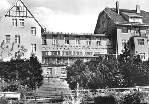 AK, Schierke Harz, FDGB-Heim "Hermann Gieseler", 1967