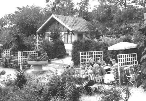 AK, Walldorf Werra, Sandsteinhöhle, Kassenhäuschen 1968