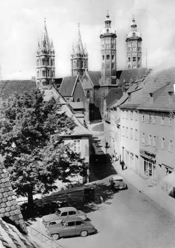 AK, Naumburg Saale, Steinweg und Dom, 1977