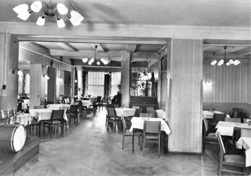 Ansichtskarte, Bad Suderode, HOG "Kur-Café", Gastraum, 1971