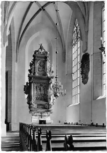 Ansichtskarte, Bautzen, Dom zu St. Petri, Südschiff, 1961