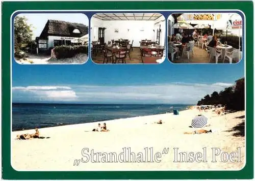 AK, Insel Poel, Schwarzer Busch, Restaurant "Strandhalle", vier Abb., 2005