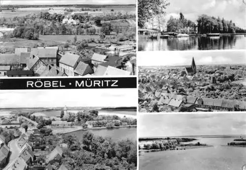 Ansichtskarte, Röbel Müritz, fünf Abb., 1972