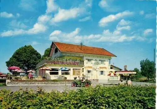 Ansichtskarte, Trauchgau, Café und Weinstube Gletscherspalte, 1970