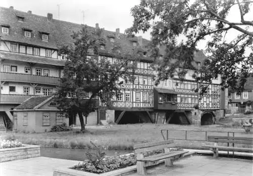 AK, Erfurt, Partie an der Krämerbrücke, Version 3, 1978