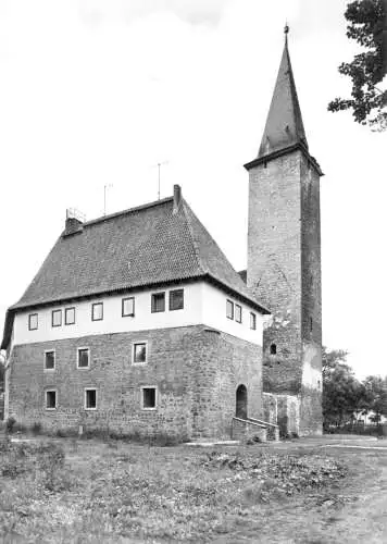 Ansichtskarte, Niederroßla Kr. Apolda, ehem. Wasserburg, 1974