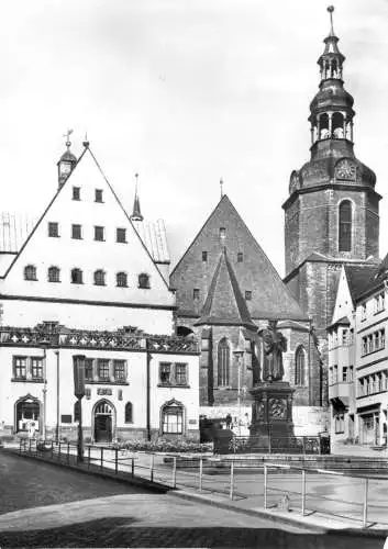 Ansichtskarte, Eisleben, Marktplatz, 1976