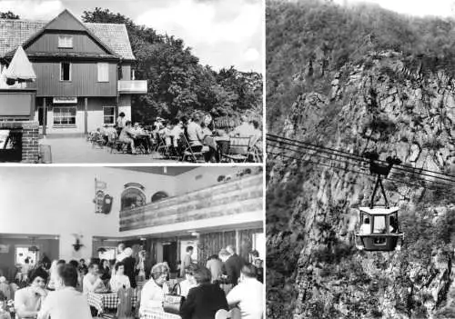 AK, Thale Harz, Berghotel Roßtrappe, drei Abb., 1975