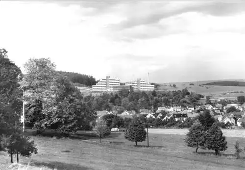 AK, Tabarz Thür. Wald, Teilansicht mit Erholungsheim "Ernst Wabra", 1986