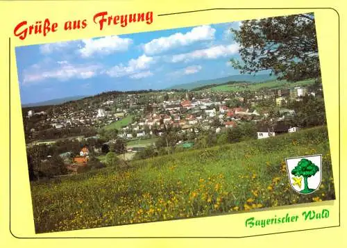 Ansichtskarte, Freyung Bayer. Wald, Gesamtansicht, gestaltet, 1997