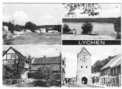 Ansichtskarte, Lychen, vier Abb., 1977