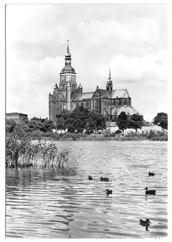 Ansichtskarte, Stralsund, Blick zur Marienkirche, 1978