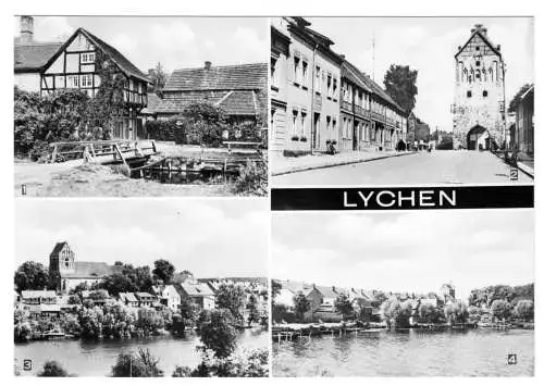 Ansichtskarte, Lychen, vier Abb., 1971