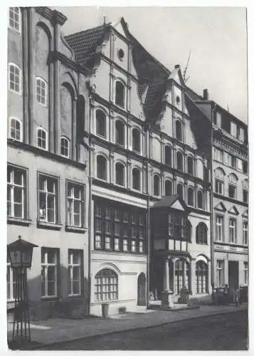AK, Stralsund, Haus Badenstraße 44, nach einem alten Foto, 1984