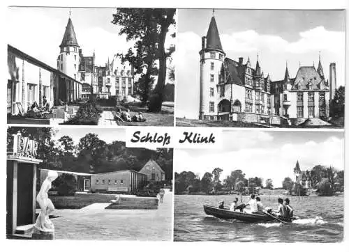 AK, Klink Kr. Waren Müritz, Schloß Klink, vier Abb., 1978