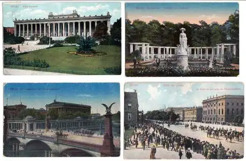 Posten 36 alten Ansichtskarte, Berlin, zumeist zwischen 1900 und 1925