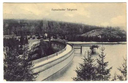 AK, Remscheid, Partie an der Remscheider Talsperre, 1914