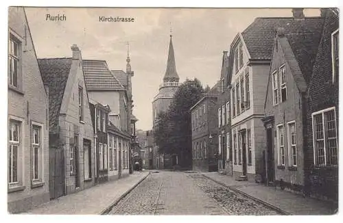 Ansichtskarte, Aurich, Kirchstr., 1910
