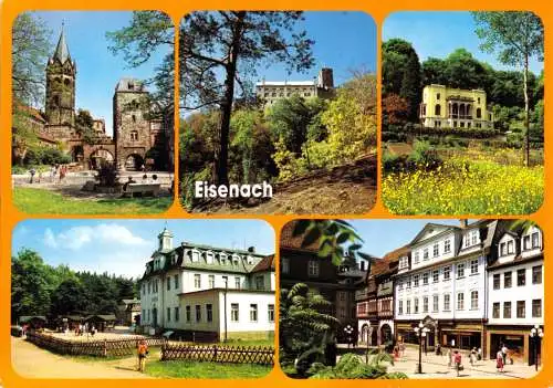 Ansichtskarte, Eisenach, fünf Abb., 1994