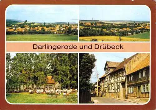 Ansichtskarte, Darlingerode und Drübeck, vier Abb., 1990