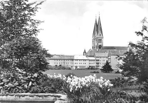 AK, Halberstadt, Bl. v. d. Plantage zum Dom, 1970