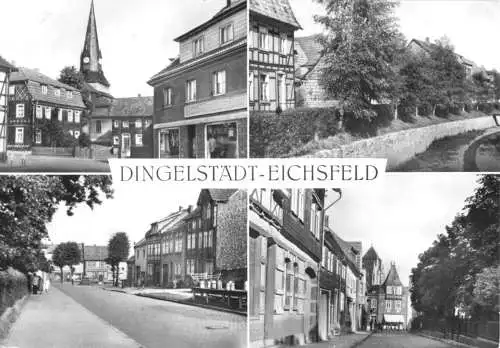 Ansichtskarte, Dingelstädt Eichsfeld, vier Abb., 1976