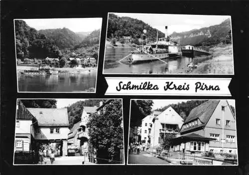 AK, Schmilka Kr. Pirna, vier Abb., gestaltet, 1967