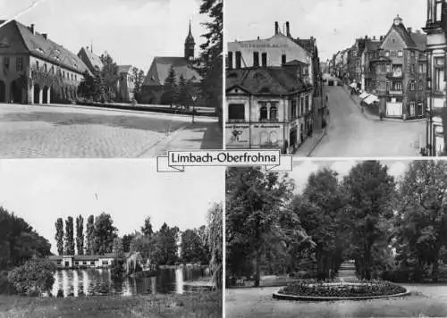 Ansichtskarte, Limbach - Oberfrohna, vier Abb., 1964