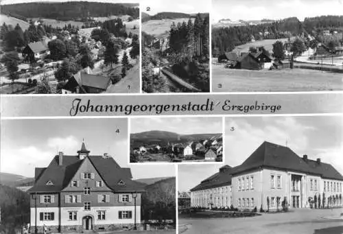 Ansichtskarte, Johanngeorgenstadt Erzgeb., sechs Abb., 1984