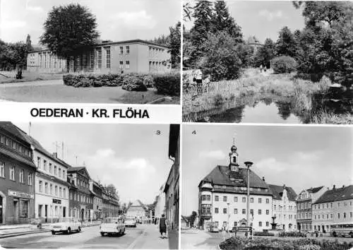 AK, Oederan Kr. Flöha, vier Abb., u.a. Sporthalle, 1979