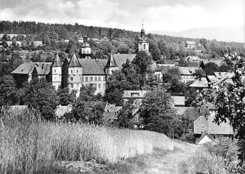 AK, Schleusingen Thür., Teilansicht vom Weißenberg, 1971