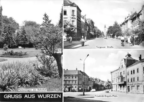 Ansichtskarte, Wurzen, drei Abb., 1979