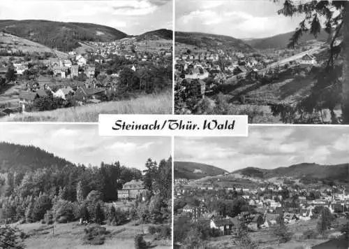 AK, Steinach Thür. Wald, vier Abb., Teilansichten, 1976