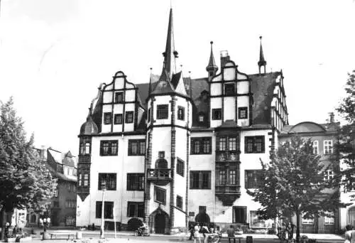 AK, Saalfeld Saale, Rathaus, 1979
