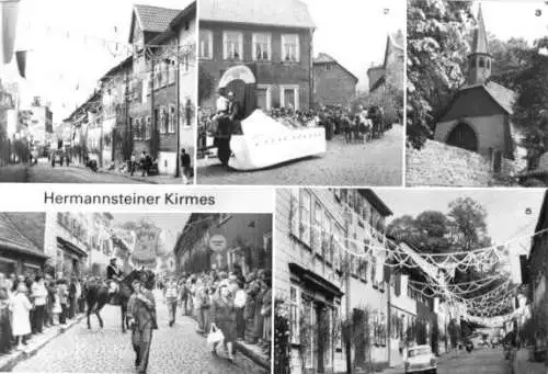 Ansichtskarte, Heilbad Heiligenstadt, Hermannsteiner Kirmes, 1984