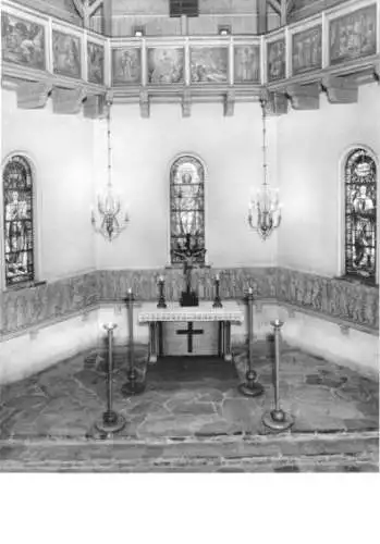 AK, Mauersberg Erzgeb., Kreuzkapelle, Altarraum, 1987