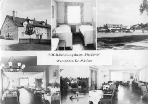 Ansichtskarte, Weinböhla Kr. Meißen, FDGB-Heim "Heidehof", 1967