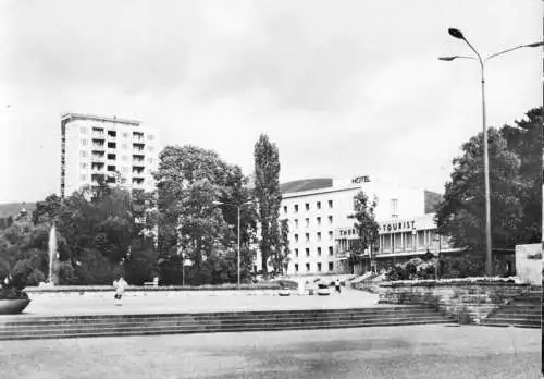 AK, Suhl Thür., Hochhaus und Interhotel, 1968
