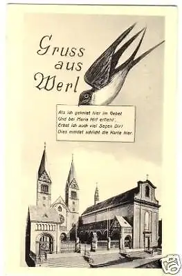 AK, Werl, Gruß aus Werl, 1950