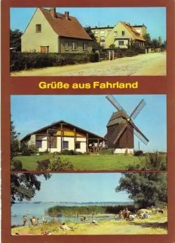AK, Fahrland bei Potsdam, drei Abb., 1987