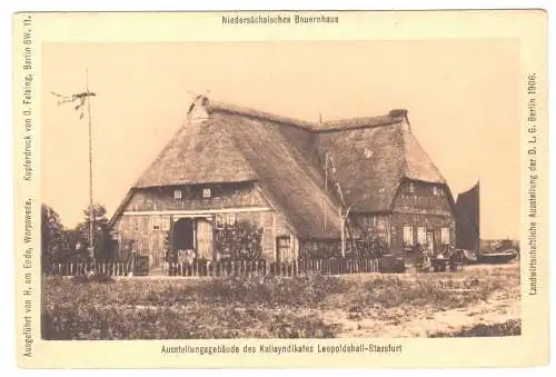 Ansichtskarte, Staßfurt Leopoldshall, Gebäude des Kalisyndikats Ausstellung der DLG 1906