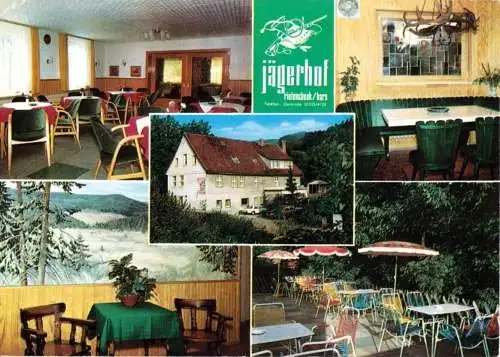 Ansichtskarte, Osterode - Riefensbeek, Hotel Jägerhof, fünf Abb., getaltet, um 1980