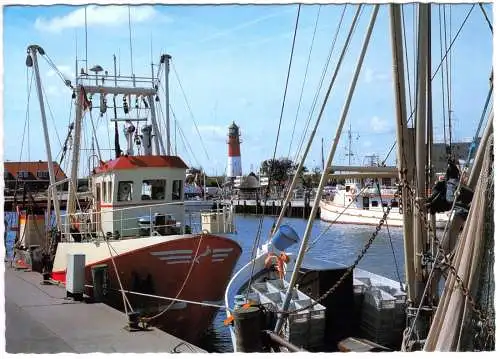 AK, Nordseeheilbad Büsum, Fischereihafen und Leuchtturm, 1999