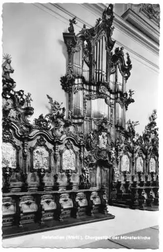 AK, Zwiefalten Württ., Chorgestühl der Münsterkirche, um 1960