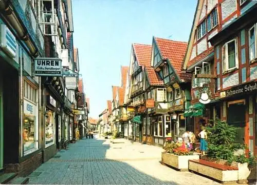 AK, Celle, Neue Straße, Geschäftshäuser, 1977