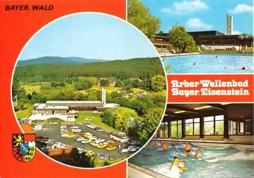 AK, Bayer. Eisenstein, Arber-Wellenbad, drei Abb., um 1980