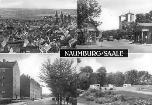 Ansichtskarte, Naumburg Saale, vier Abb., 1974