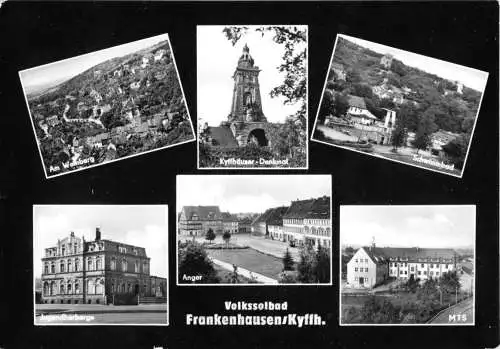 Ansichtskarte, Bad Frankenhausen, Kyffh., sechs Abb., gestaltet, 1965